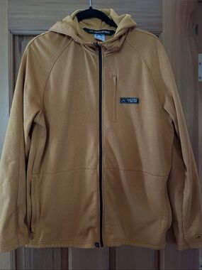 Coalatree Men's Lightweight Hooded Zip Jacket - Mustard